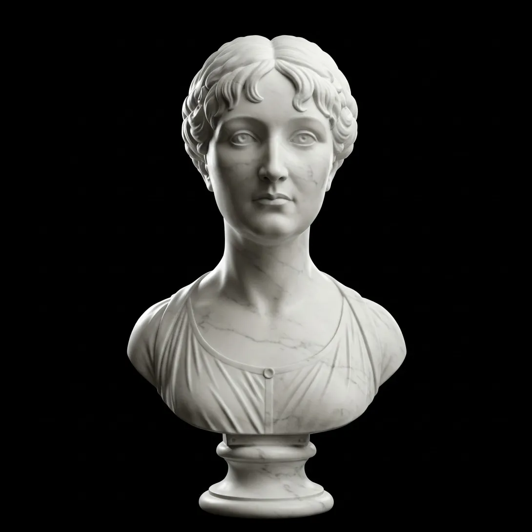A bust of Jane Austen